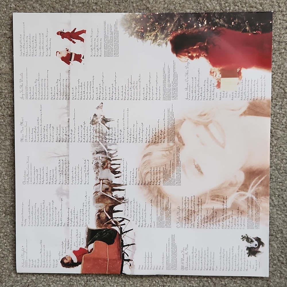 Mariah Carey Merry Christmas 2015 Deluxe Anniversary 12" LP Red - Picture 3 of 6